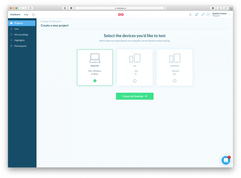 Using Lookback